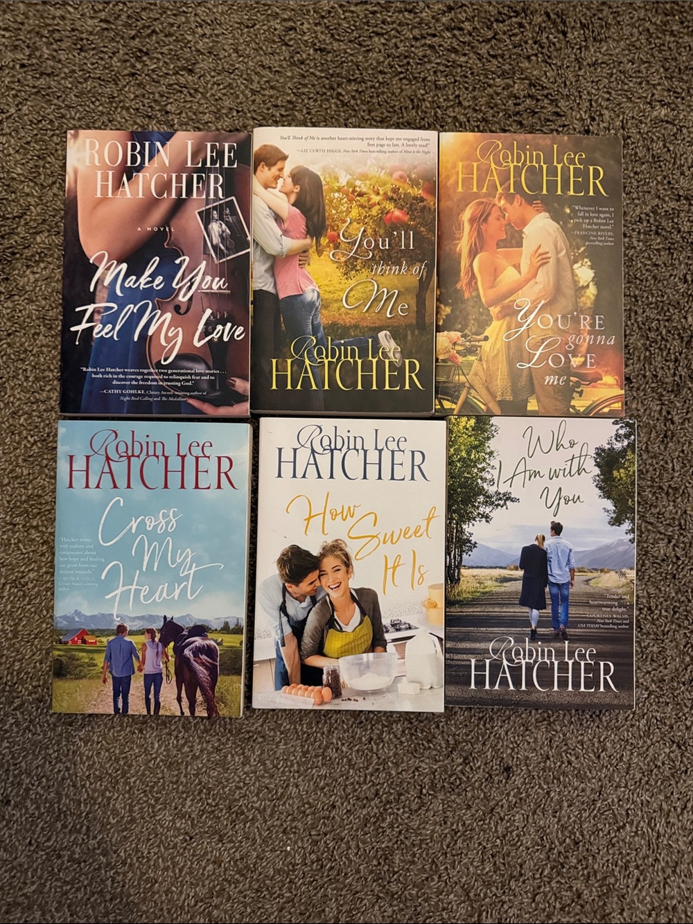 Robin Lee Hatcher Paperback Book Set